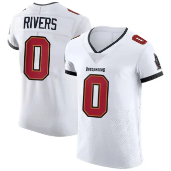 Men's Elite Tampa Bay Buccaneers NO.0 Eric Rivers Vapor Jersey - White