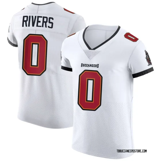 Men's Elite Tampa Bay Buccaneers NO.0 Eric Rivers Vapor Jersey - White