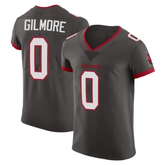 Men's Elite Tampa Bay Buccaneers NO.0 Jy Gilmore Pewter Alternate Vapor Jersey