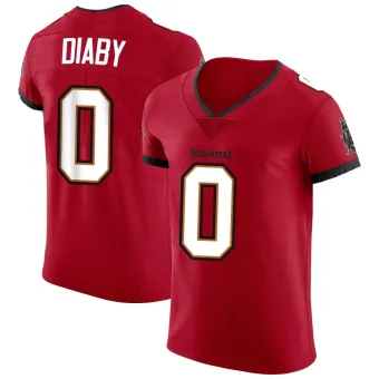 Men's Elite Tampa Bay Buccaneers NO.0 Yaya Diaby Vapor Jersey - Red