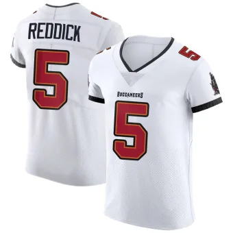 Men's Elite Tampa Bay Buccaneers NO.5 Haason Reddick Vapor Jersey - White