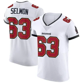 Men's Elite Tampa Bay Buccaneers NO.63 Lee Roy Selmon Vapor Jersey - White