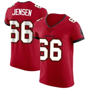 Men's Elite Tampa Bay Buccaneers NO.66 Ryan Jensen Vapor Jersey - Red