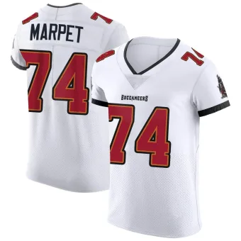 Men's Elite Tampa Bay Buccaneers NO.74 Ali Marpet Vapor Jersey - White