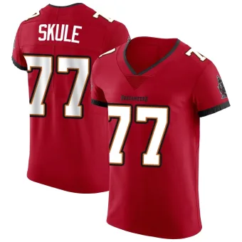 Men's Elite Tampa Bay Buccaneers NO.77 Justin Skule Vapor Jersey - Red