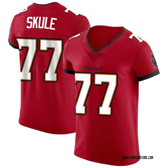Men's Elite Tampa Bay Buccaneers NO.77 Justin Skule Vapor Jersey - Red