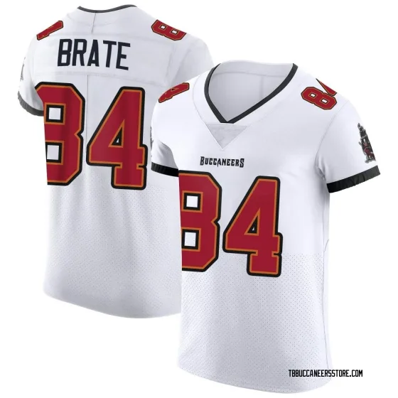 Men's Elite Tampa Bay Buccaneers NO.84 Cameron Brate Vapor Jersey - White