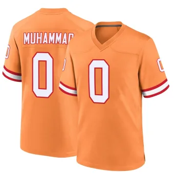 Men's Game Tampa Bay Buccaneers NO.0 Al-Quadin Muhammad Throwback Jersey - Orange
