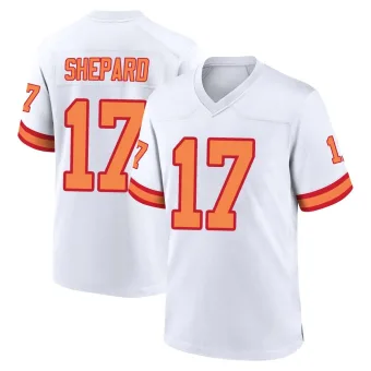 Men's Game Tampa Bay Buccaneers NO.17 Sterling Shepard '76 Jersey - White
