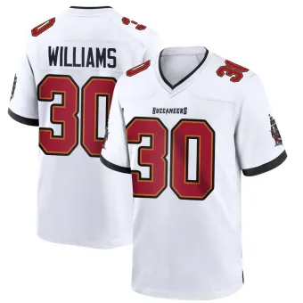 Men's Game Tampa Bay Buccaneers NO.30 D.J. Williams Jersey - White