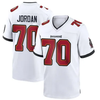 Men's Game Tampa Bay Buccaneers NO.70 Michael Jordan Jersey - White