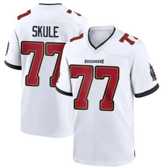 Men's Game Tampa Bay Buccaneers NO.77 Justin Skule Jersey - White