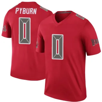 Men's Legend Tampa Bay Buccaneers NO.0 Jack Pyburn Color Rush Jersey - Red