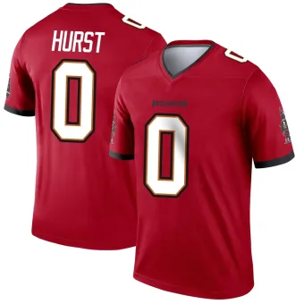 Men's Legend Tampa Bay Buccaneers NO.0 Ted Hurst Jersey - Red