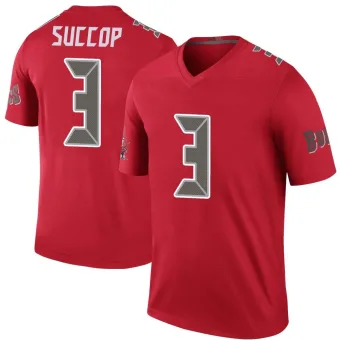 Men's Legend Tampa Bay Buccaneers NO.3 Ryan Succop Color Rush Jersey - Red