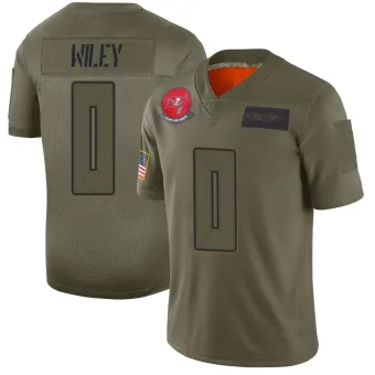 Men's Limited Tampa Bay Buccaneers NO.0 Michael Wiley 2019 Salute to Service Jersey - Camo