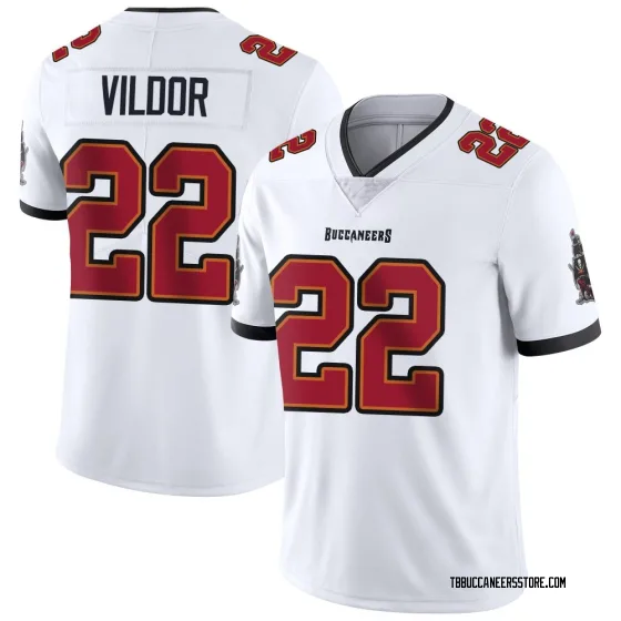 Men's Limited Tampa Bay Buccaneers NO.22 Kindle Vildor Vapor Untouchable Jersey - White