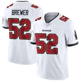Men's Limited Tampa Bay Buccaneers NO.52 C.J. Brewer Vapor Untouchable Jersey - White
