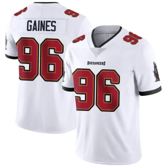 Men's Limited Tampa Bay Buccaneers NO.96 Greg Gaines Vapor Untouchable Jersey - White