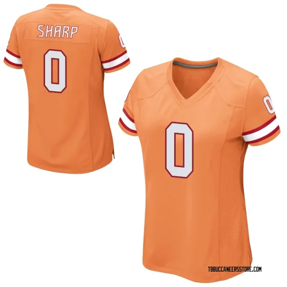 Women's Game Tampa Bay Buccaneers NO.0 Bauer Sharp Alternate Jersey - Orange