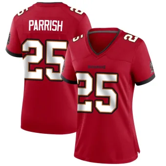 Women's Game Tampa Bay Buccaneers NO.25 Jacob Parrish Team Color Jersey - Red