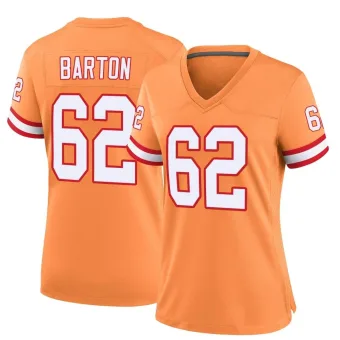 Women's Game Tampa Bay Buccaneers NO.62 Graham Barton Throwback Jersey - Orange