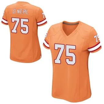 Women's Game Tampa Bay Buccaneers NO.75 Raiqwon O'Neal Alternate Jersey - Orange