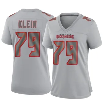 Women's Game Tampa Bay Buccaneers NO.79 Elijah Klein Atmosphere Fashion Jersey - Gray