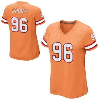 Women's Game Tampa Bay Buccaneers NO.96 Greg Gaines Alternate Jersey - Orange