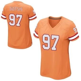 Women's Game Tampa Bay Buccaneers NO.97 Adam Gotsis Alternate Jersey - Orange
