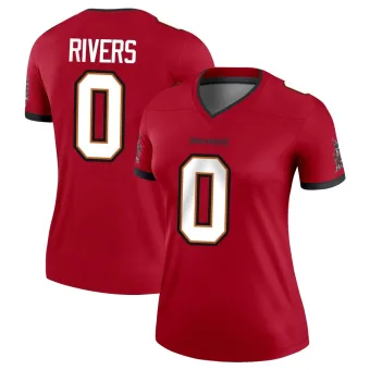 Women's Legend Tampa Bay Buccaneers NO.0 Eric Rivers Jersey - Red