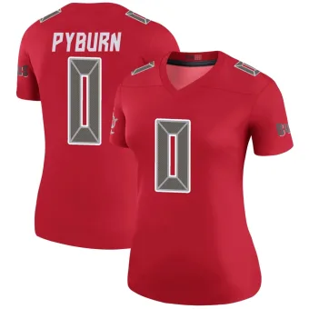 Women's Legend Tampa Bay Buccaneers NO.0 Jack Pyburn Color Rush Jersey - Red