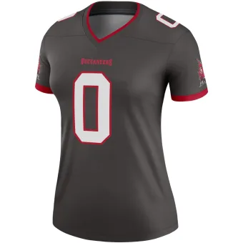 Women's Legend Tampa Bay Buccaneers NO.0 Jy Gilmore Pewter Alternate Jersey