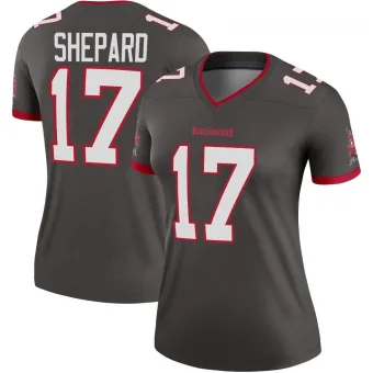 Women's Legend Tampa Bay Buccaneers NO.17 Sterling Shepard Pewter Alternate Jersey