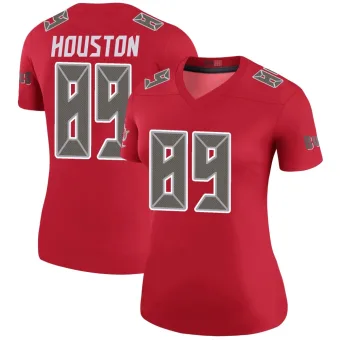 Women's Legend Tampa Bay Buccaneers NO.89 Dennis Houston Color Rush Jersey - Red