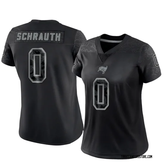 Women's Limited Tampa Bay Buccaneers NO.0 Billy Schrauth Reflective Jersey - Black