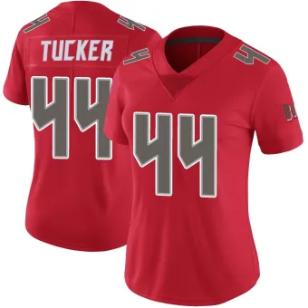 Women's Limited Tampa Bay Buccaneers NO.44 Sean Tucker Color Rush Jersey - Red
