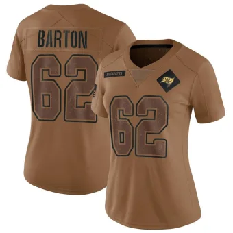 Women's Limited Tampa Bay Buccaneers NO.62 Graham Barton 2023 Salute To Service Jersey - Brown