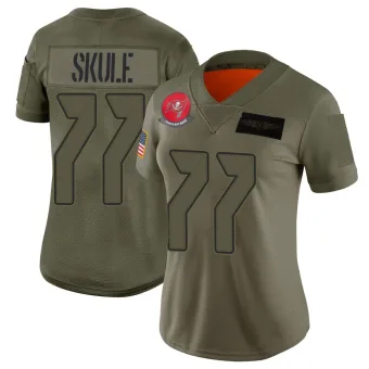 Women's Limited Tampa Bay Buccaneers NO.77 Justin Skule 2019 Salute to Service Jersey - Camo