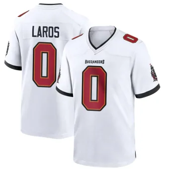 Youth Game Tampa Bay Buccaneers NO.0 Aidan Laros Jersey - White