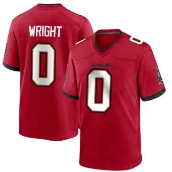 Youth Game Tampa Bay Buccaneers NO.0 Javin Wright Team Color Jersey - Red