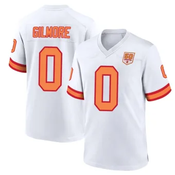 Youth Game Tampa Bay Buccaneers NO.0 Jy Gilmore '76 50th Season Jersey - White