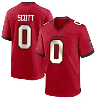 Youth Game Tampa Bay Buccaneers NO.0 Keionte Scott Team Color Jersey - Red
