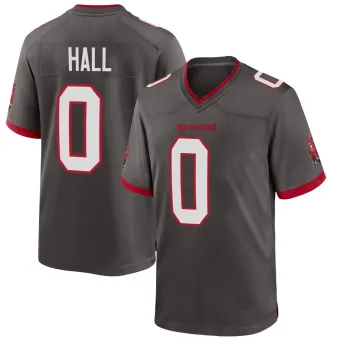 Youth Game Tampa Bay Buccaneers NO.0 Kemon Hall Pewter Alternate Jersey