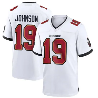Youth Game Tampa Bay Buccaneers NO.19 Kameron Johnson Jersey - White