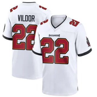 Youth Game Tampa Bay Buccaneers NO.22 Kindle Vildor Jersey - White