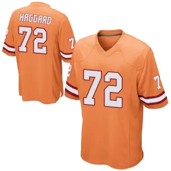 Youth Game Tampa Bay Buccaneers NO.72 Luke Haggard Alternate Jersey - Orange