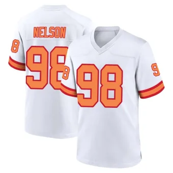 Youth Game Tampa Bay Buccaneers NO.98 Anthony Nelson '76 Jersey - White