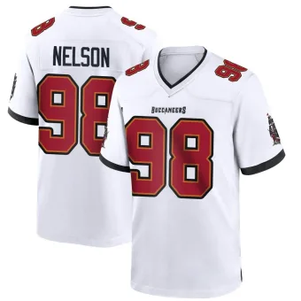 Youth Game Tampa Bay Buccaneers NO.98 Anthony Nelson Jersey - White
