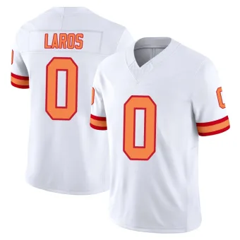 Youth Limited Tampa Bay Buccaneers NO.0 Aidan Laros '76 Vapor F.U.S.E. Jersey - White